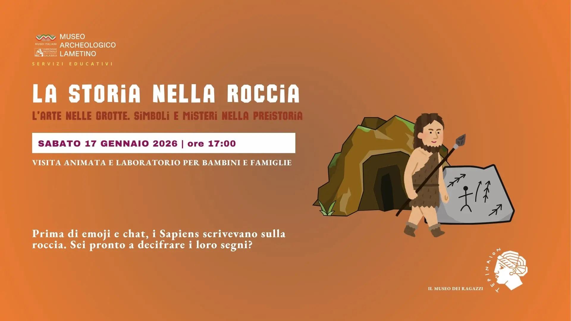 La storia nella roccia, al Museo archeologico lametino un’avventura nel tempo alla scoperta dell’arte nelle grotte\n