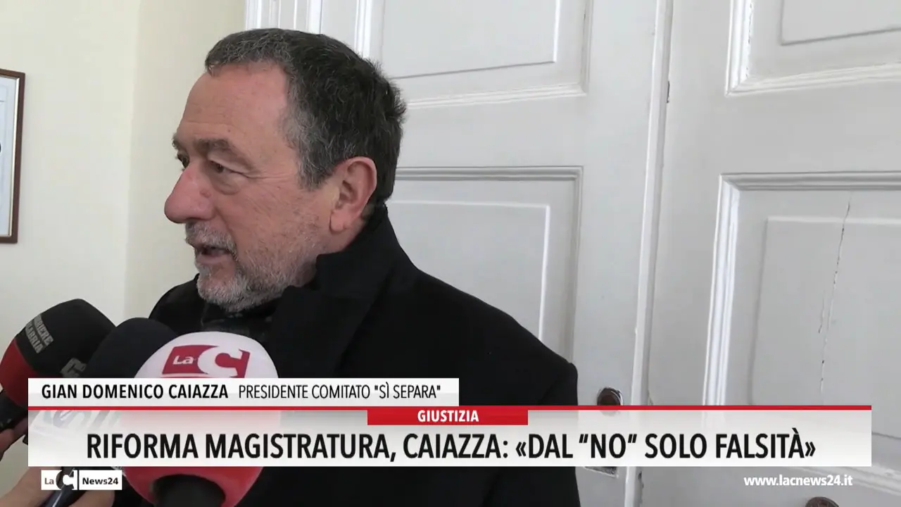 Riforma magistratura, Caiazza: \"Dal no solo falsità\"