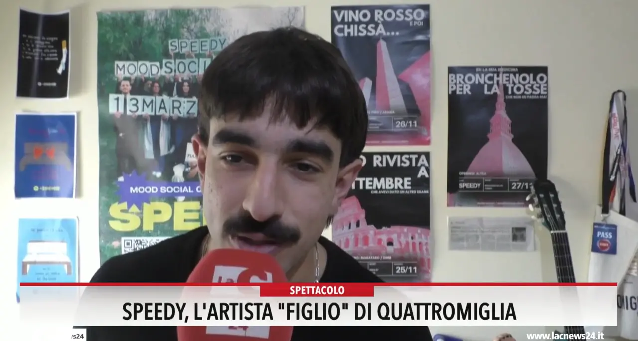 Speedy, l'artista \"figlio\" di Quattromiglia