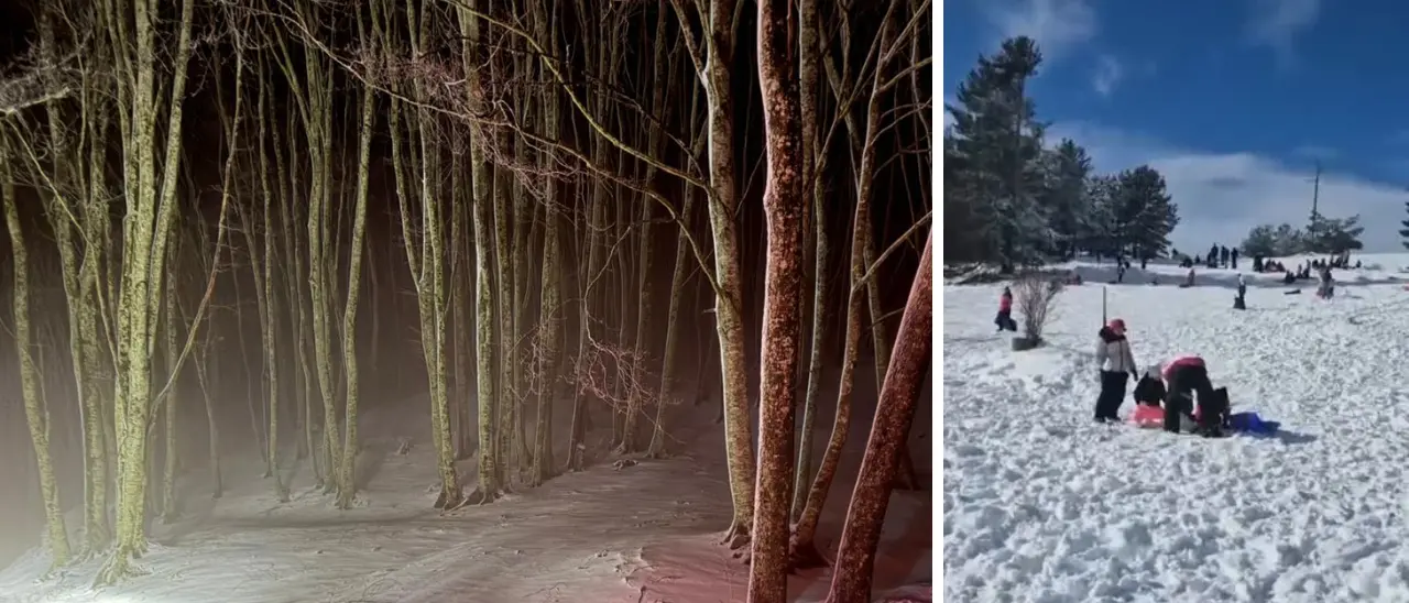 Neve in\u00A0Calabria dalla Sila all’Aspromonte, passando per le Serre vibonesi: a Camigliatello gattisti in azione per sistemare le piste\u00A0\n