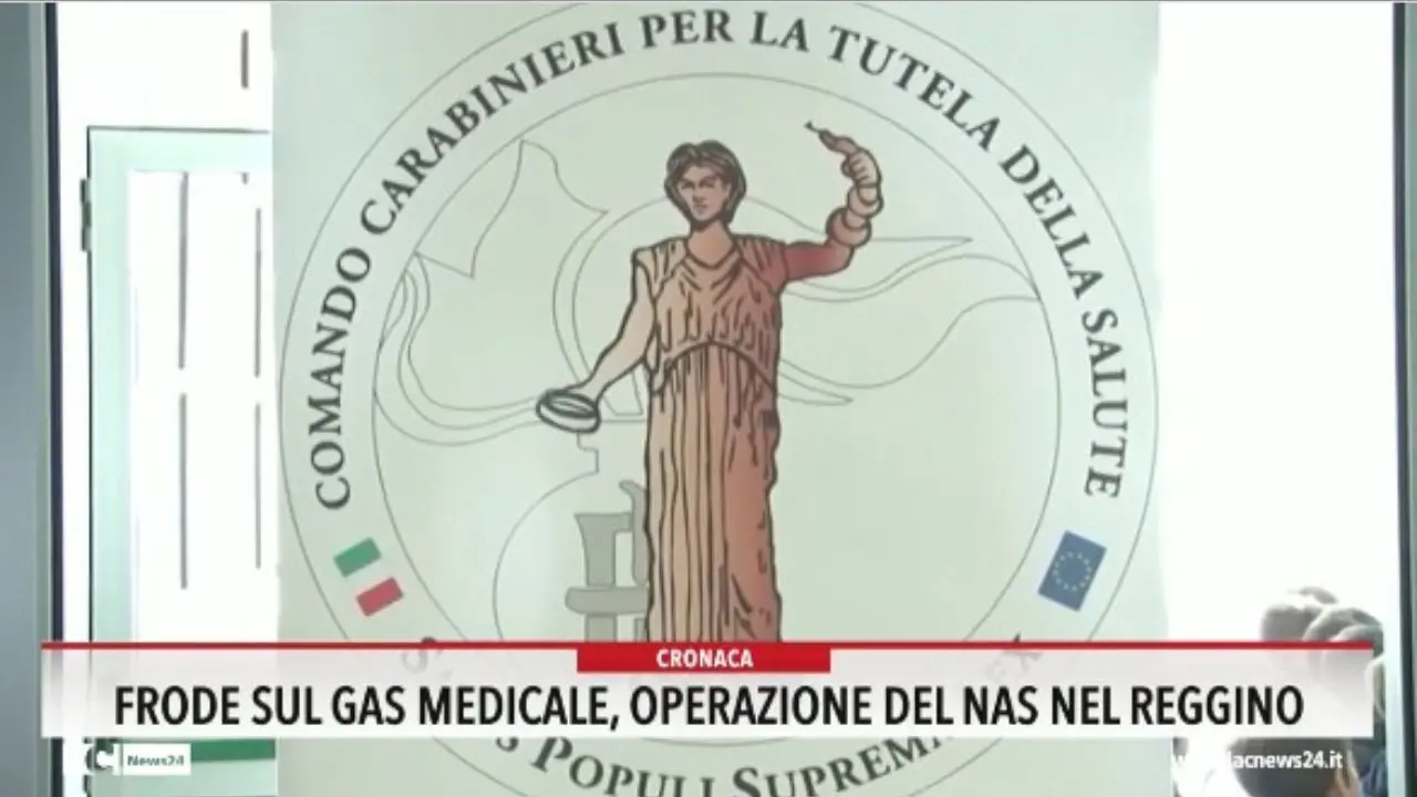 Frode sul gas medicale, operazione del Nas nel Reggino