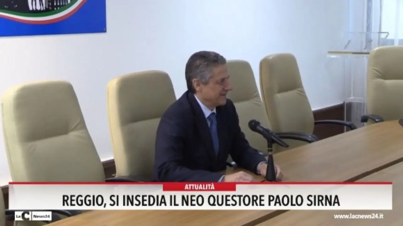 Reggio, si insedia il neo questore Paolo Sirna