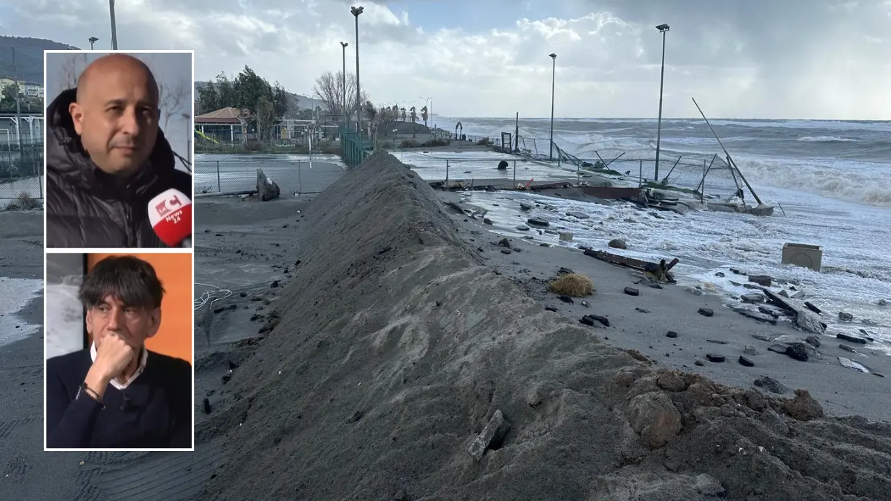 Nocera Terinese, il mare avanza e distrugge tutto: promesse, allarmi e l’attesa delle barriere\n