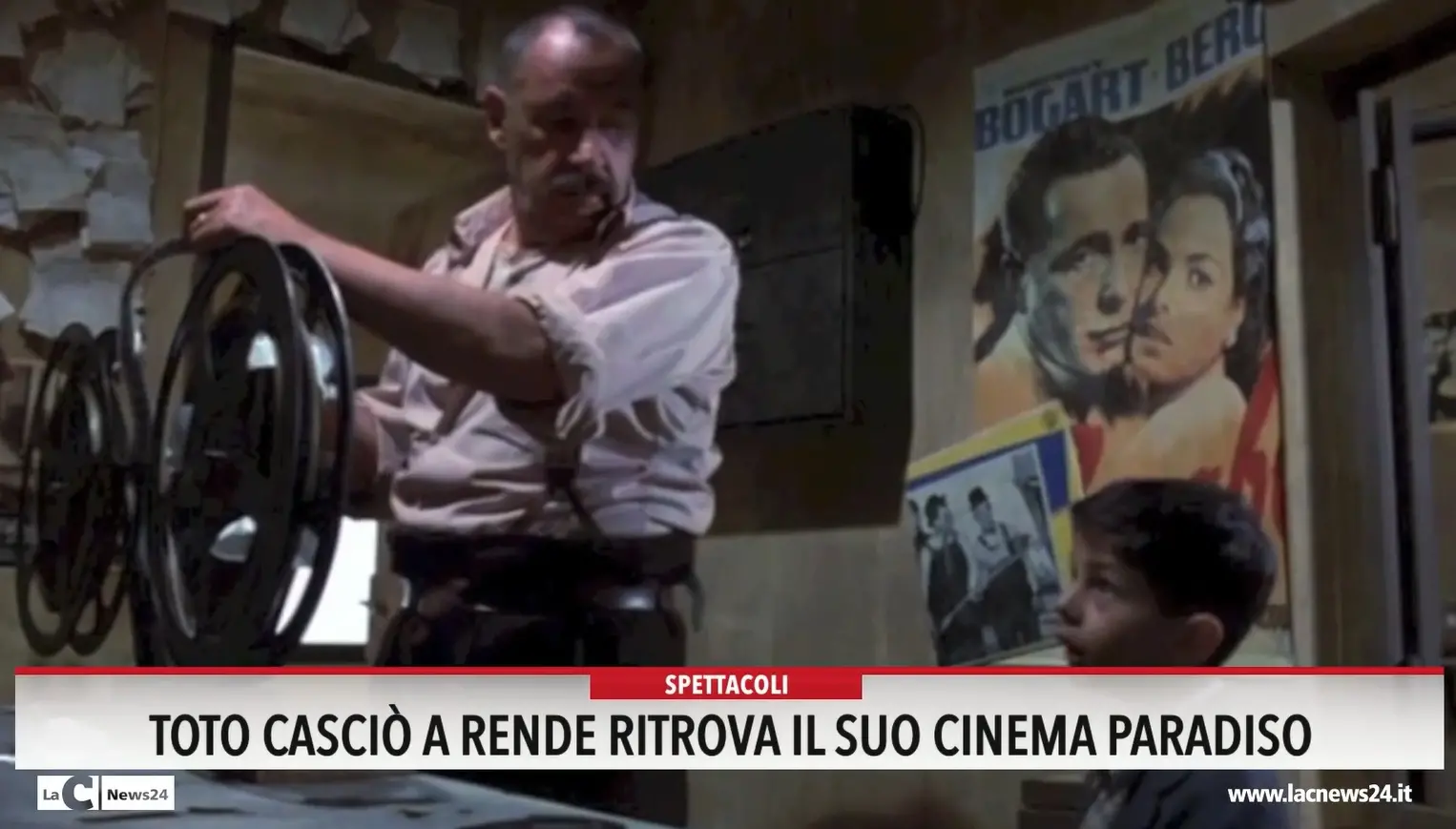 Toto Cascio a Rende ritrova il suo cinema paradiso
