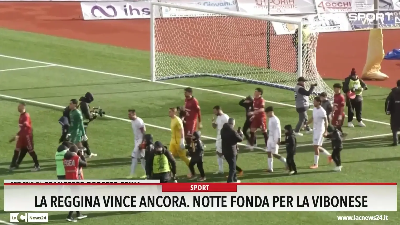 La Reggina vince ancora, notte fonda per la Vibonese