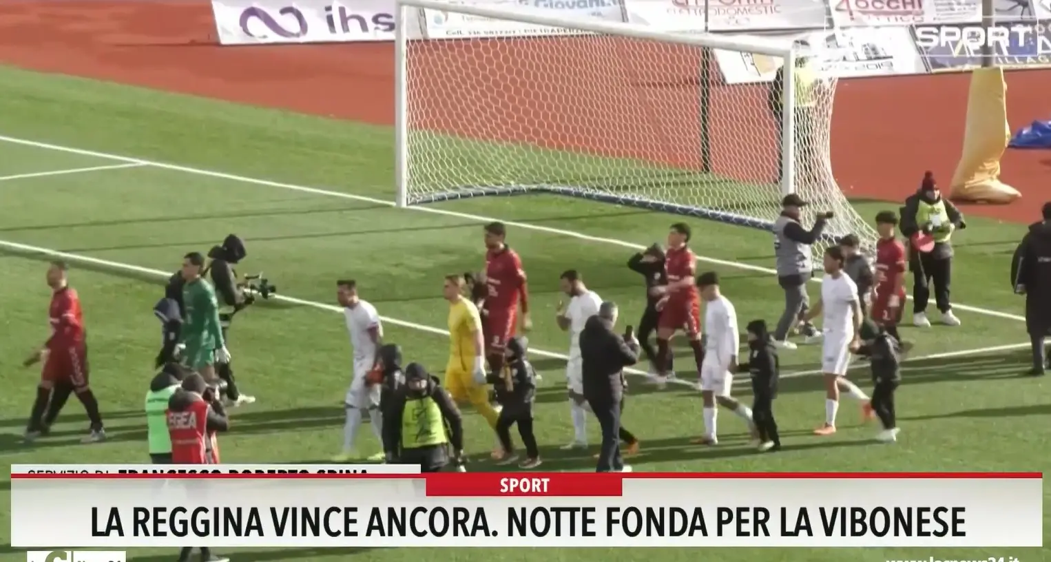 La Reggina vince ancora, notte fonda per la Vibonese