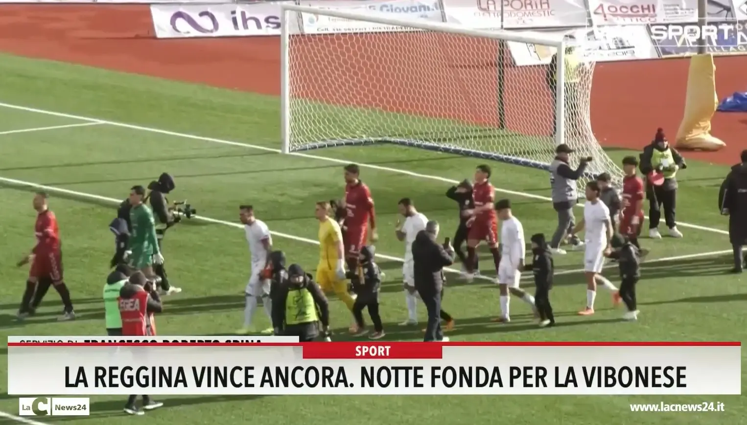 La Reggina vince ancora, notte fonda per la Vibonese