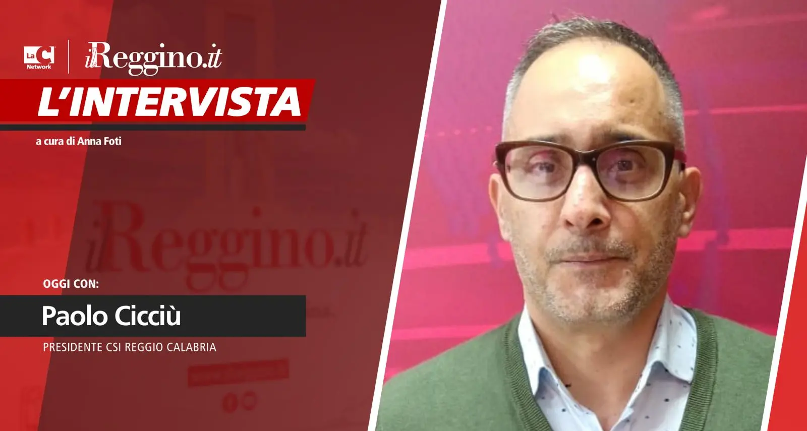 Anna Foti intervista Paolo Cicciù