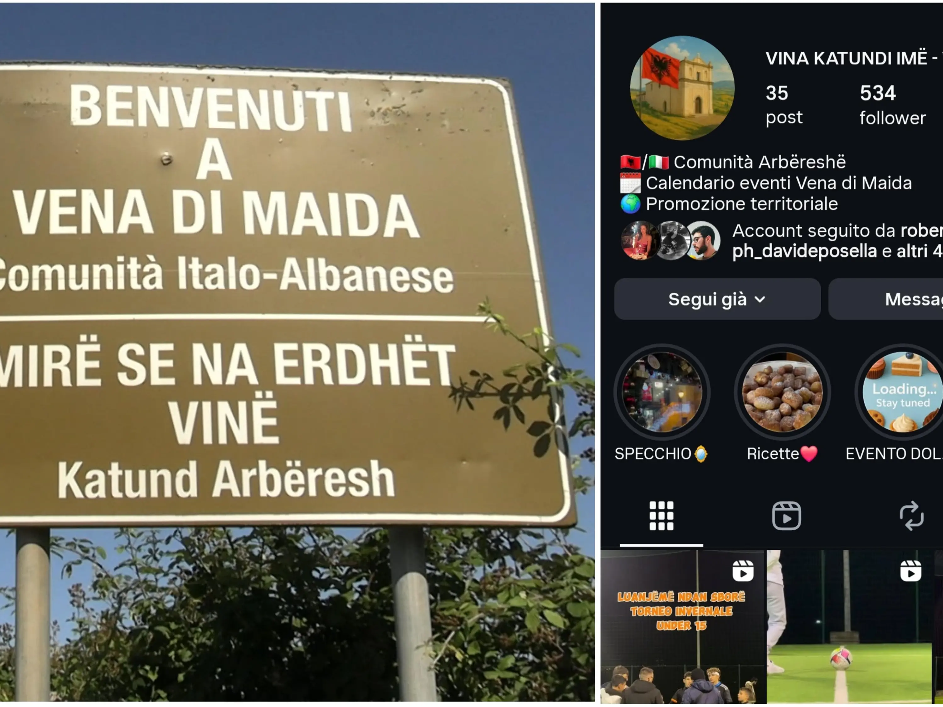 L’antica cultura arbëreshë corre su Instagram: a Vena di Maida la tradizione si fa social