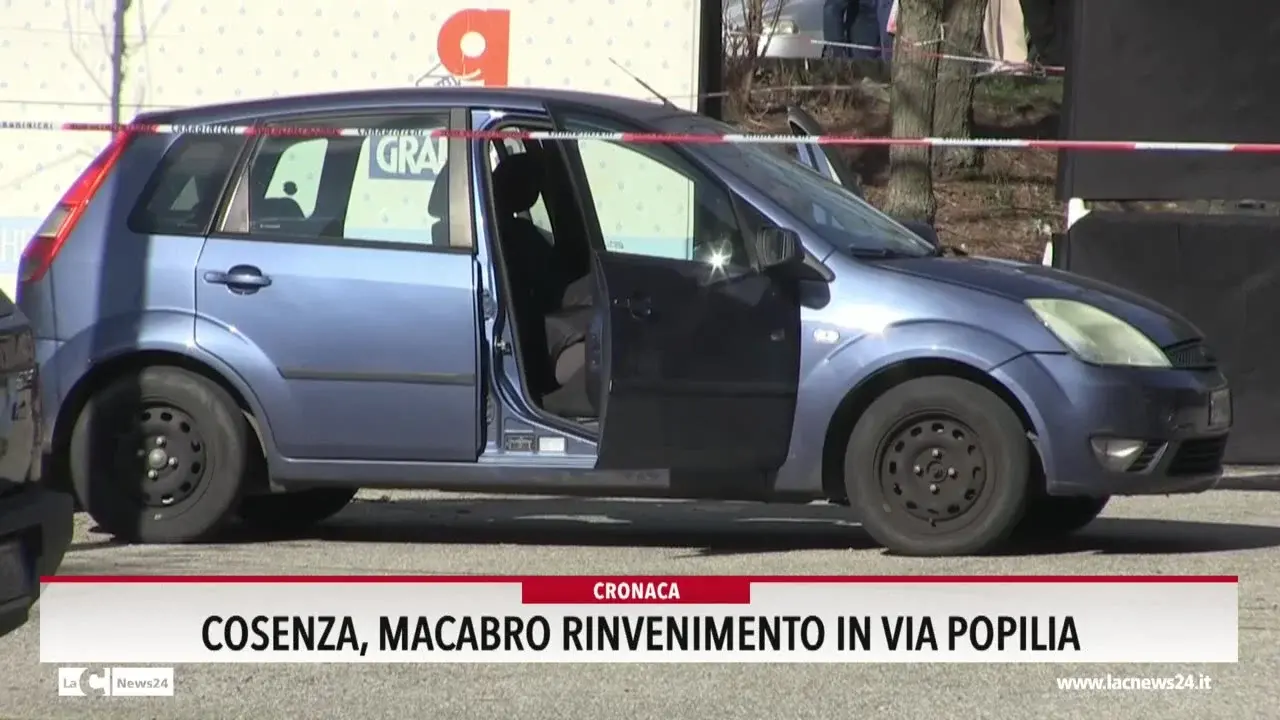Cosenza, macabro rinvenimento in via Popilia
