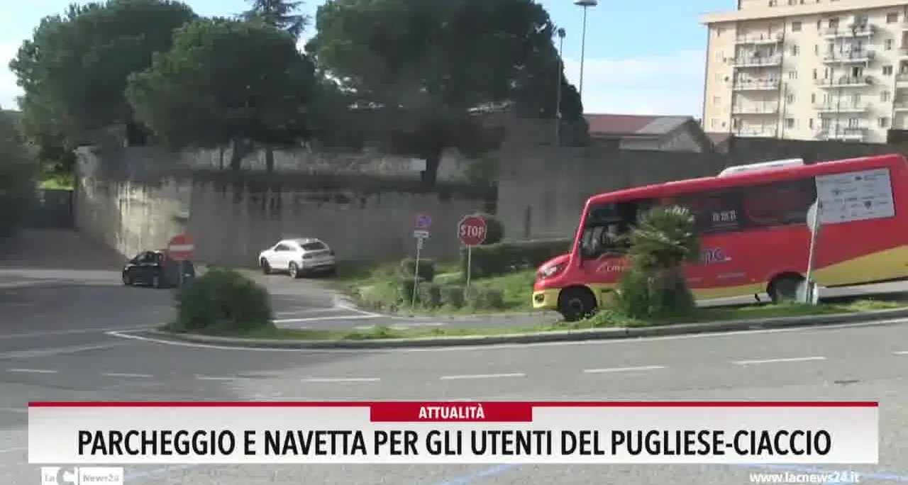 Parcheggio e navetta per gli utenti del Pugliese Ciaccio