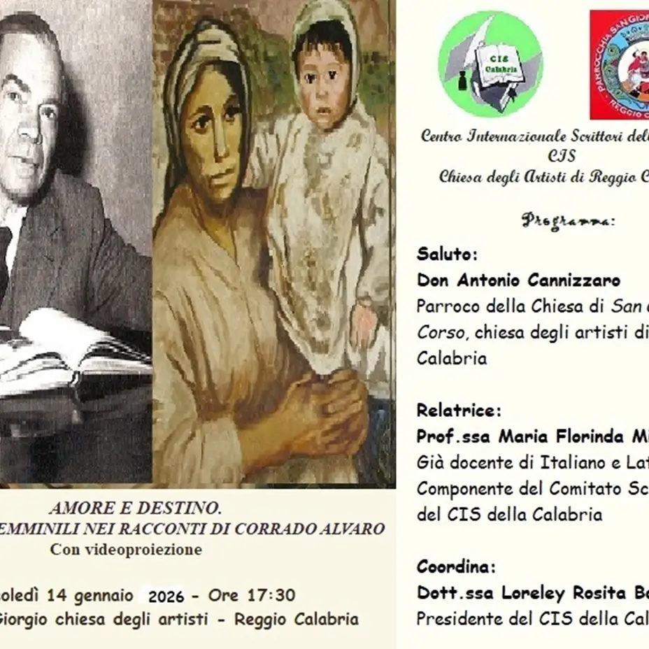 “Figure femminili nei racconti di Corrado Alvaro” al centro dell’incontro promosso dal Cis della Calabria\n