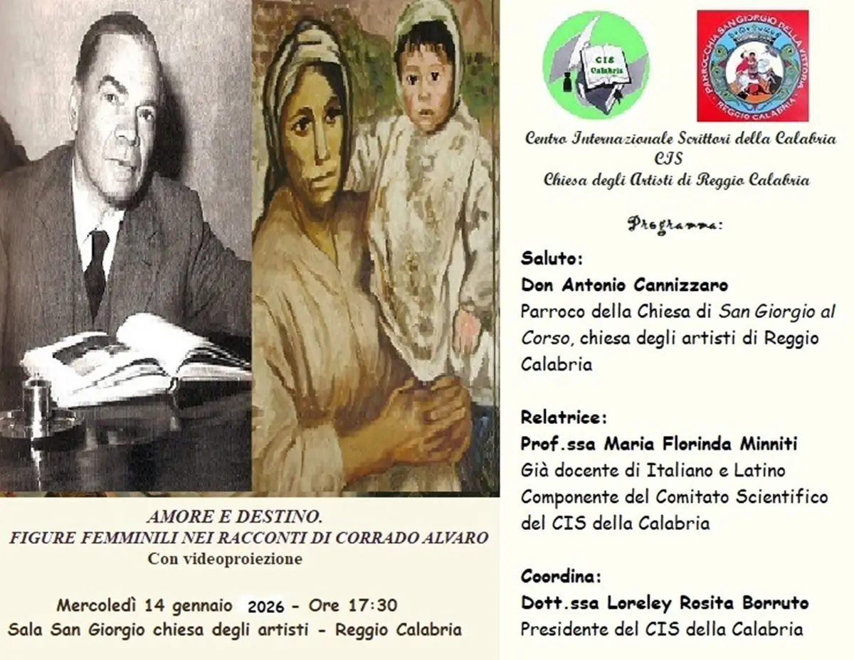 “Figure femminili nei racconti di Corrado Alvaro” al centro dell’incontro promosso dal Cis della Calabria\n