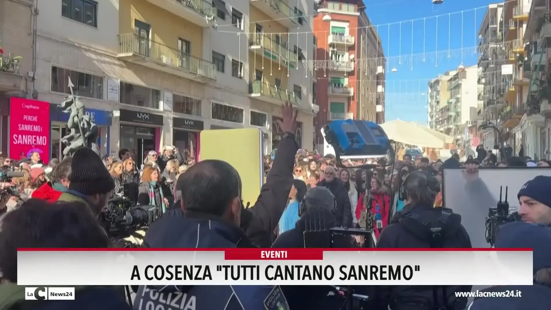 A Cosenza, tutti cantano Sanremo