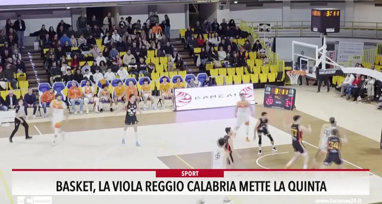 Basket, la Viola Reggio Calabria mette la quinta