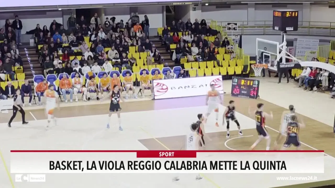 Basket, la Viola Reggio Calabria mette la quinta