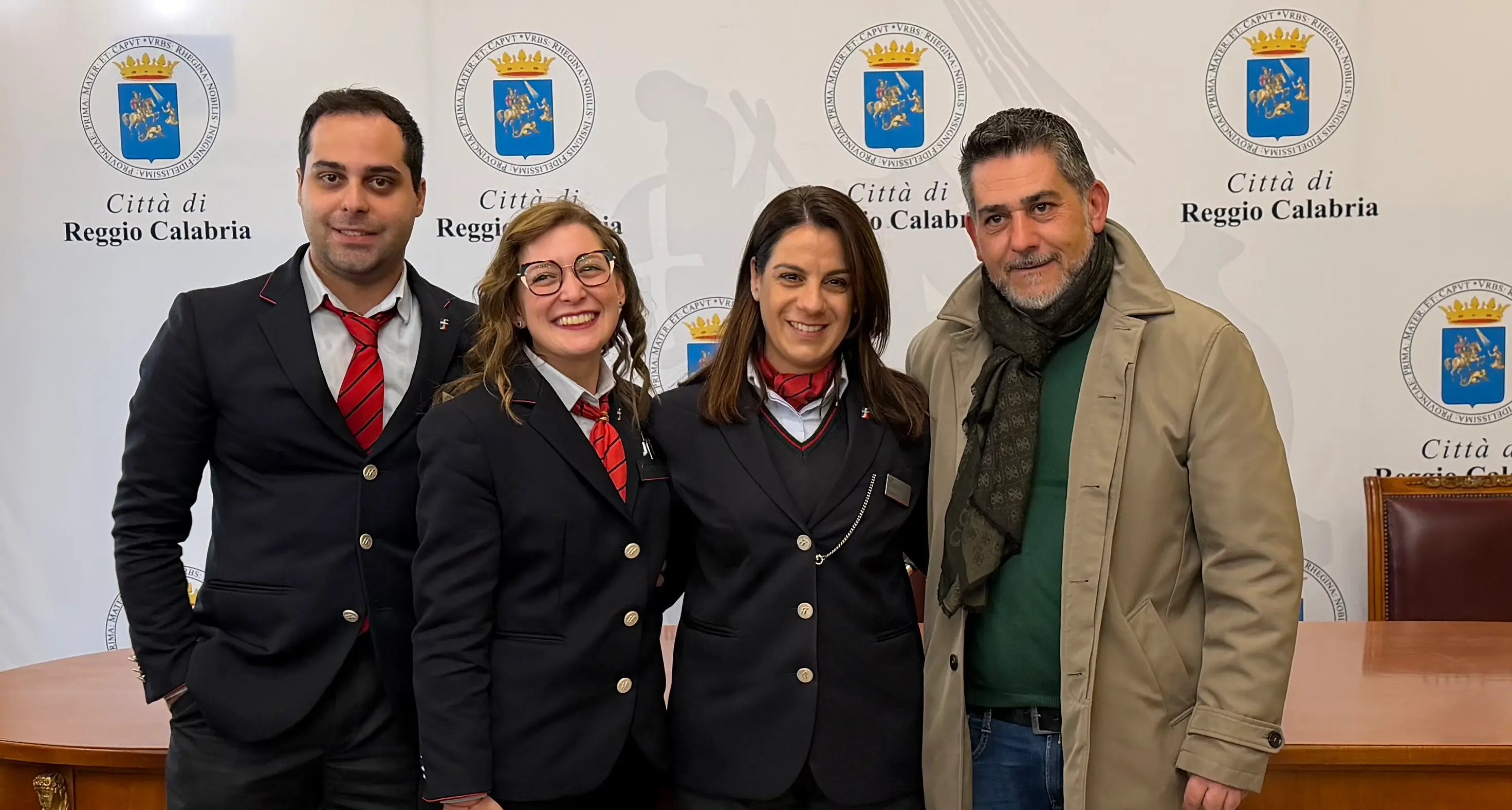Reggio, cerimonia di giuramento a Palazzo San Giorgio per tre nuovi capitreno\n