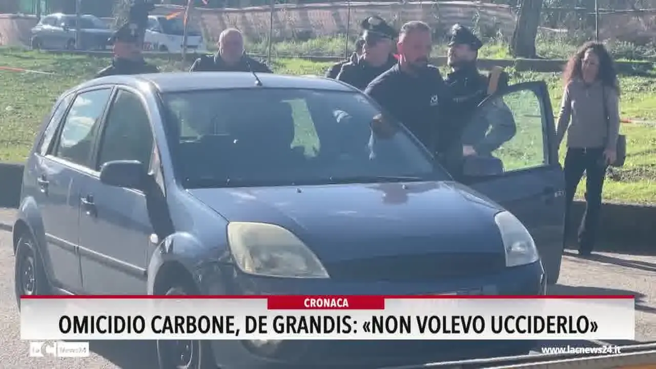 Omicidio Carbone, De Grandis: «Non volevo ucciderlo»