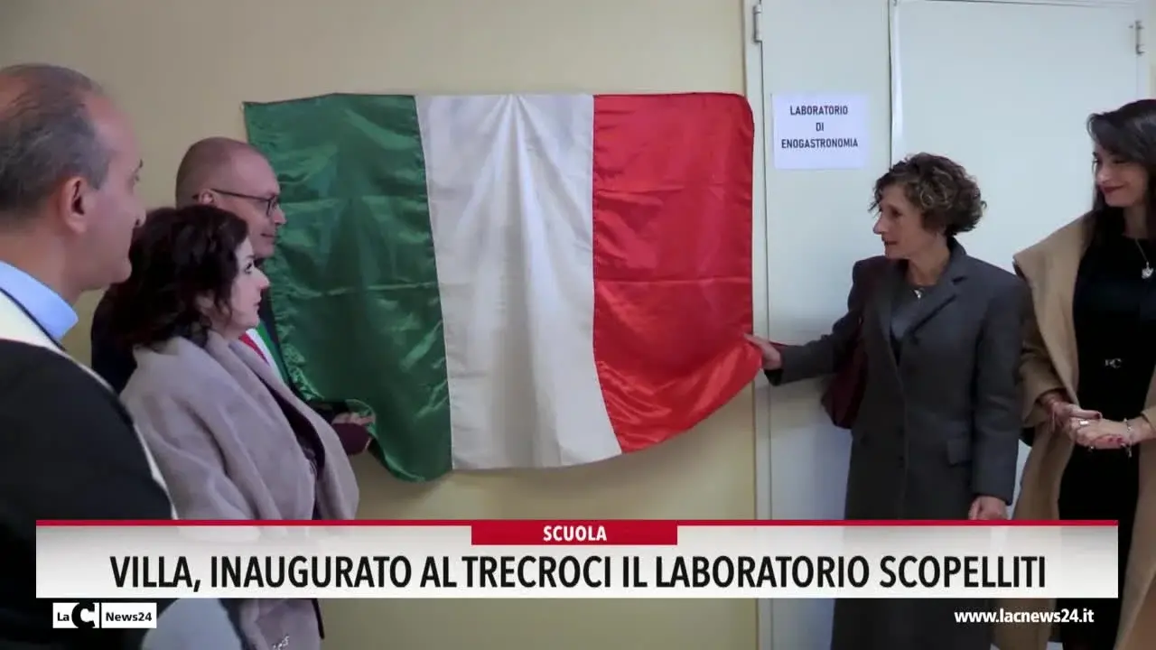 Villa, inaugurato al Trecroci il laboratorio Scopelliti