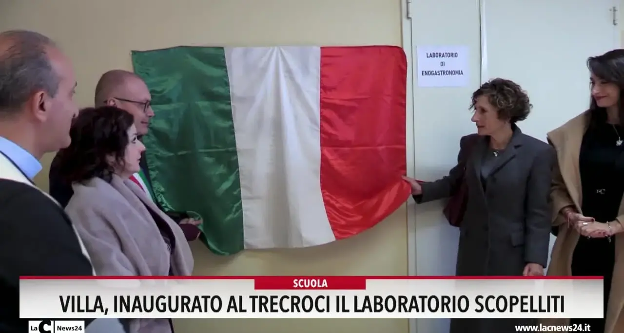 Villa, inaugurato al Trecroci il laboratorio Scopelliti