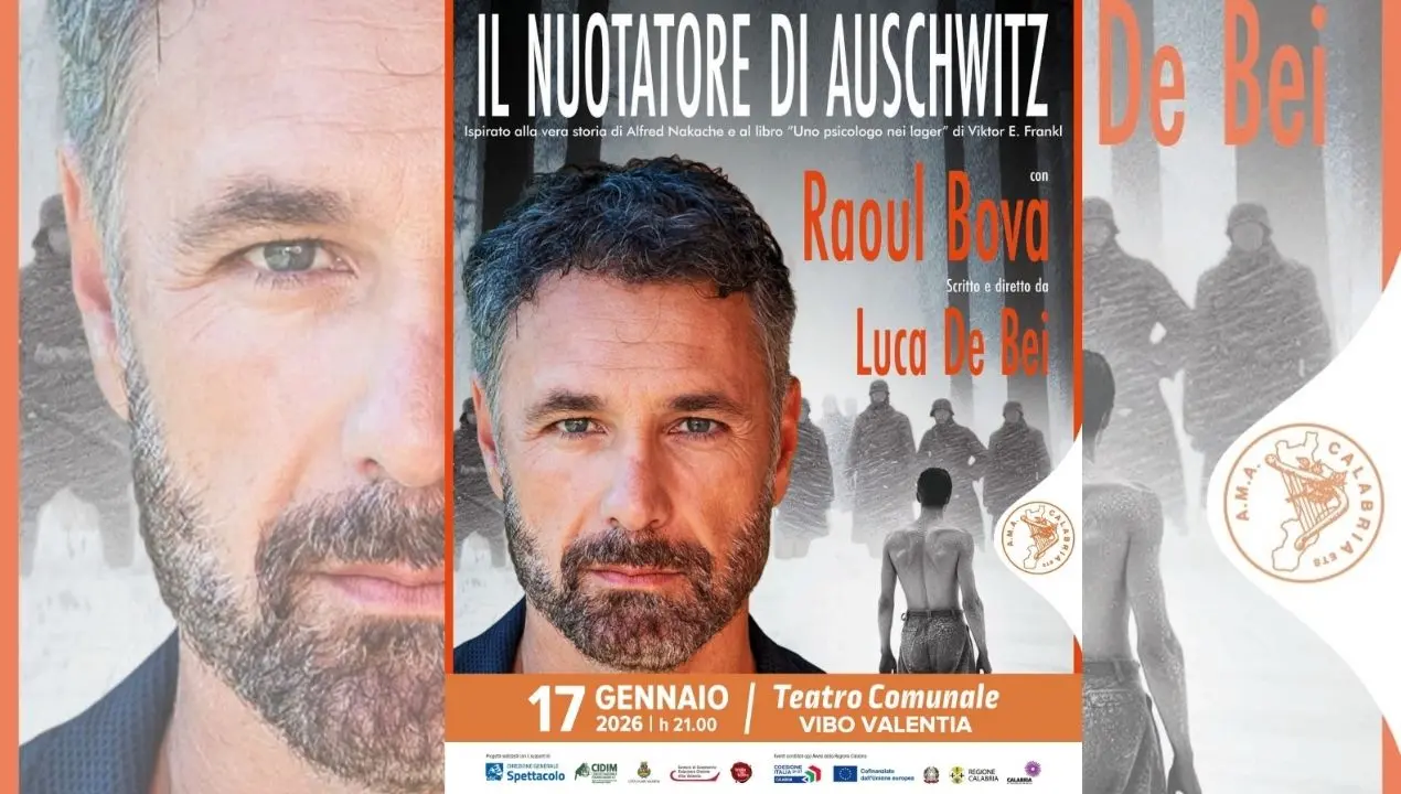 Al Teatro di Vibo arriva Il nuotatore di Auschwitz: la storia vera di Alfred Nakache raccontata da Raul Bova\n