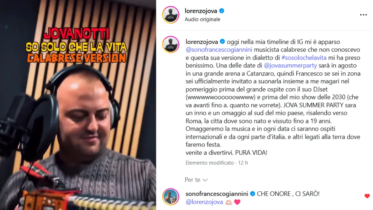 Da uno scroll social al palco: il talento catanzarese Francesco Giannini conquista (anche)\u00A0Jovanotti\n