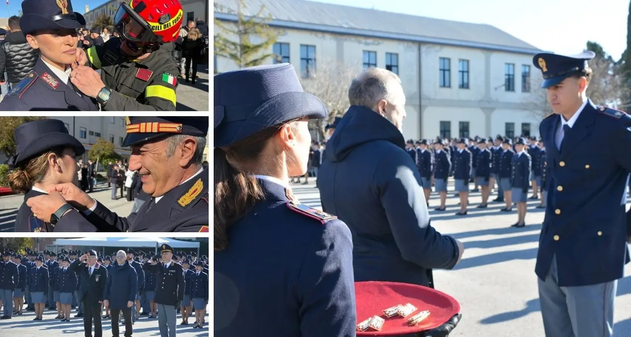 Polizia di Stato, sorrisi e grandi emozioni alla Scuola allievi di Vibo per la consegna delle mostrine di qualifica\n