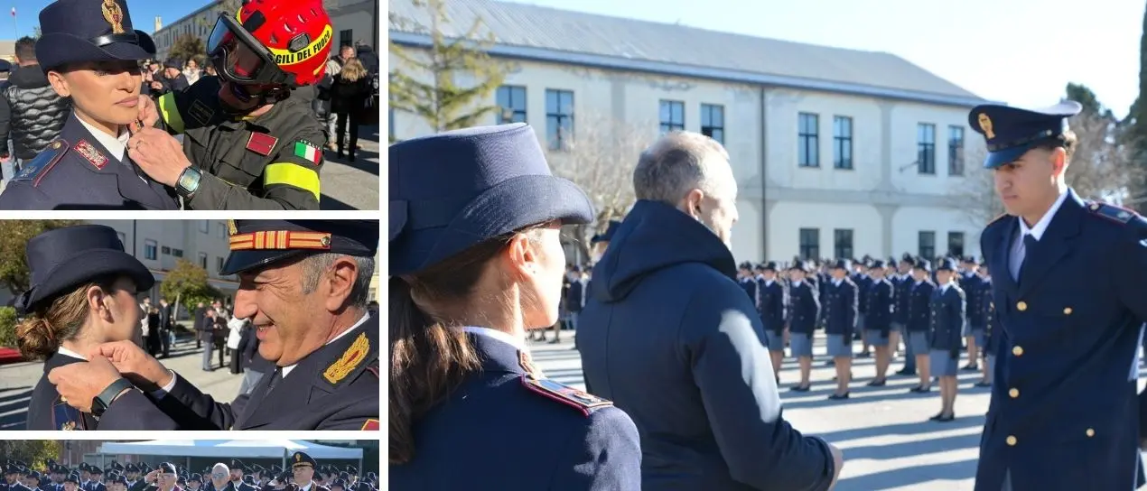 Polizia di Stato, sorrisi e grandi emozioni alla Scuola allievi di Vibo per la consegna delle mostrine di qualifica\n