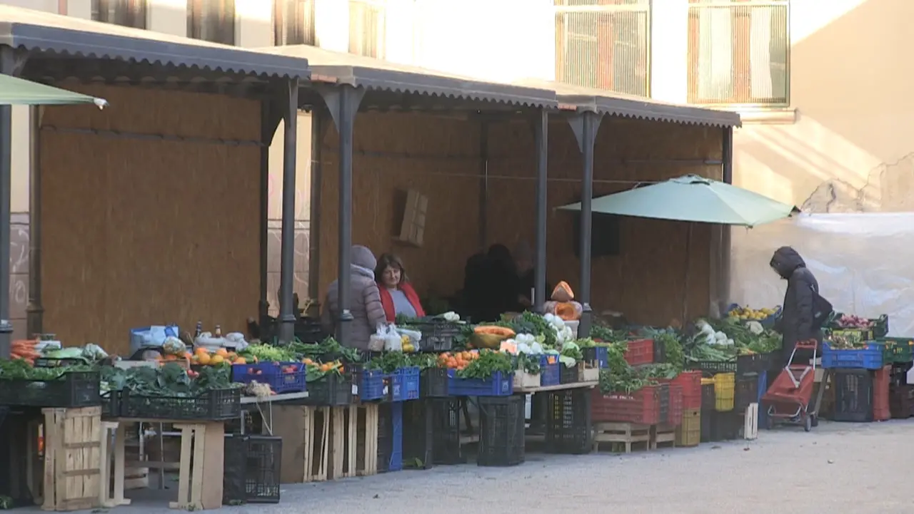 Vibo, il mercato ortofrutticolo “provvisorio” resiste tra freddo e attese: «Qui da un anno e mezzo. Quando torneremo al coperto?»\n