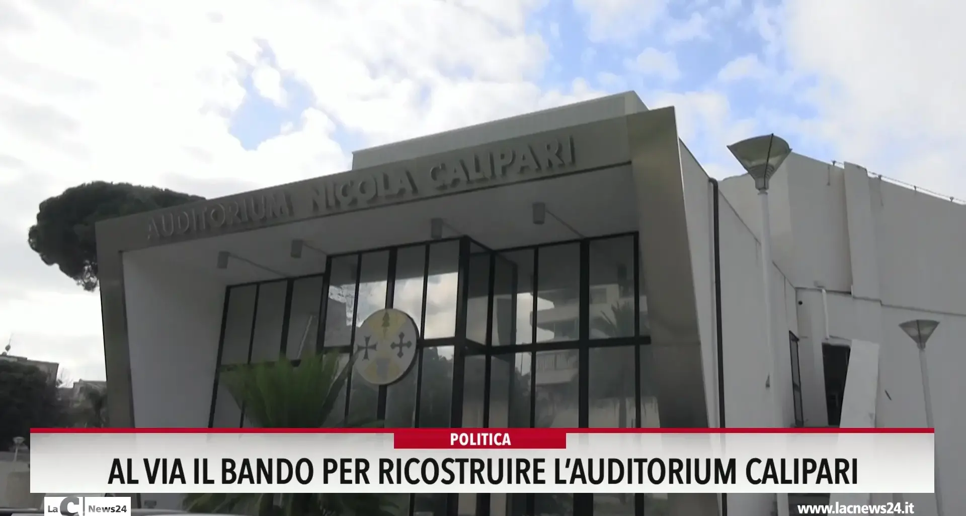 Al via il bando per ricostruire l'Auditorium Calipari