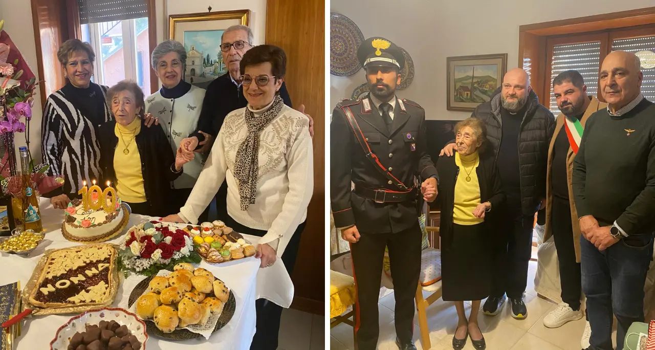 Polia celebra i cento anni di nonna Maria\u00A0tra ricordi, affetti familiari e il calore della comunità\n