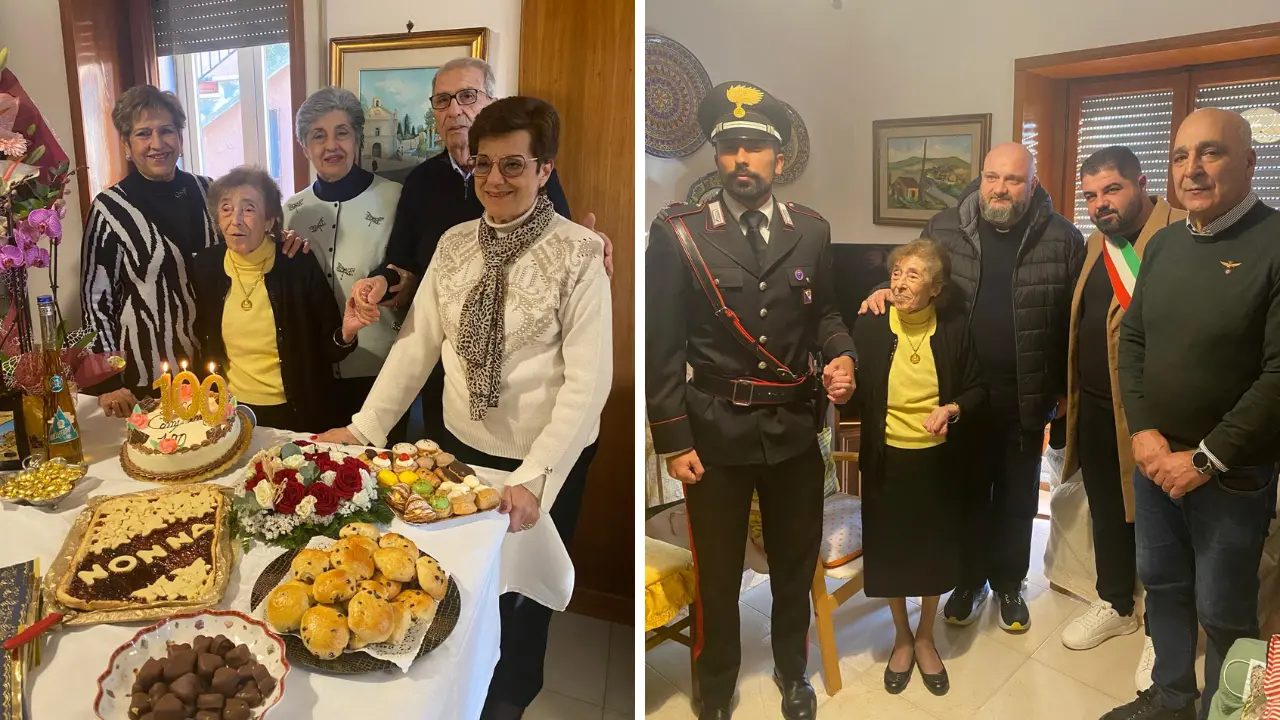Polia celebra i cento anni di nonna Maria\u00A0tra ricordi, affetti familiari e il calore della comunità\n