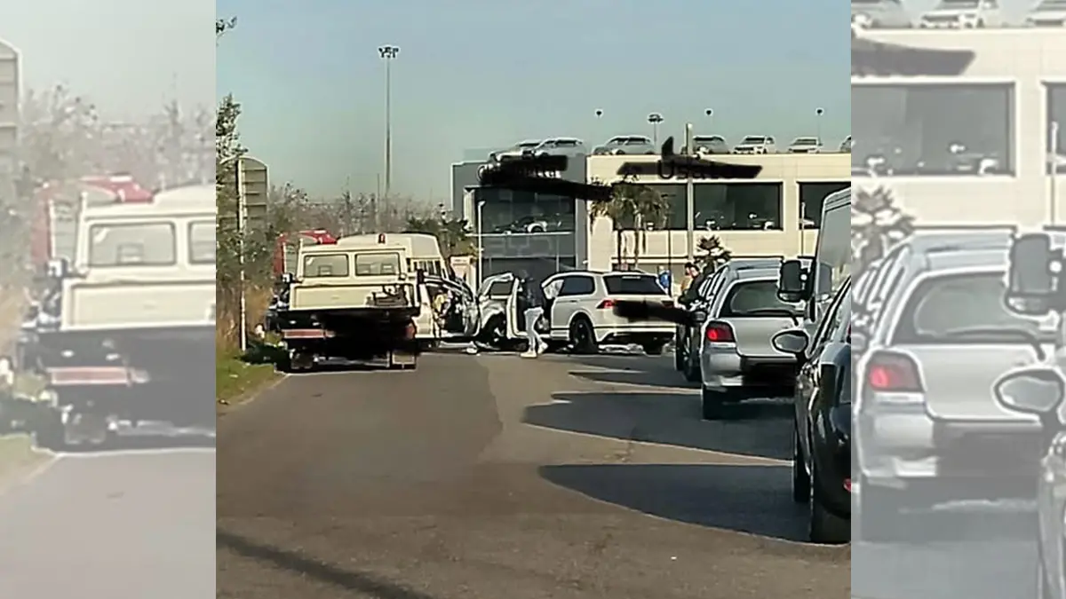 Il momento dell\\'incidente a Rende (foto tratta da Meteolino Fanpage)