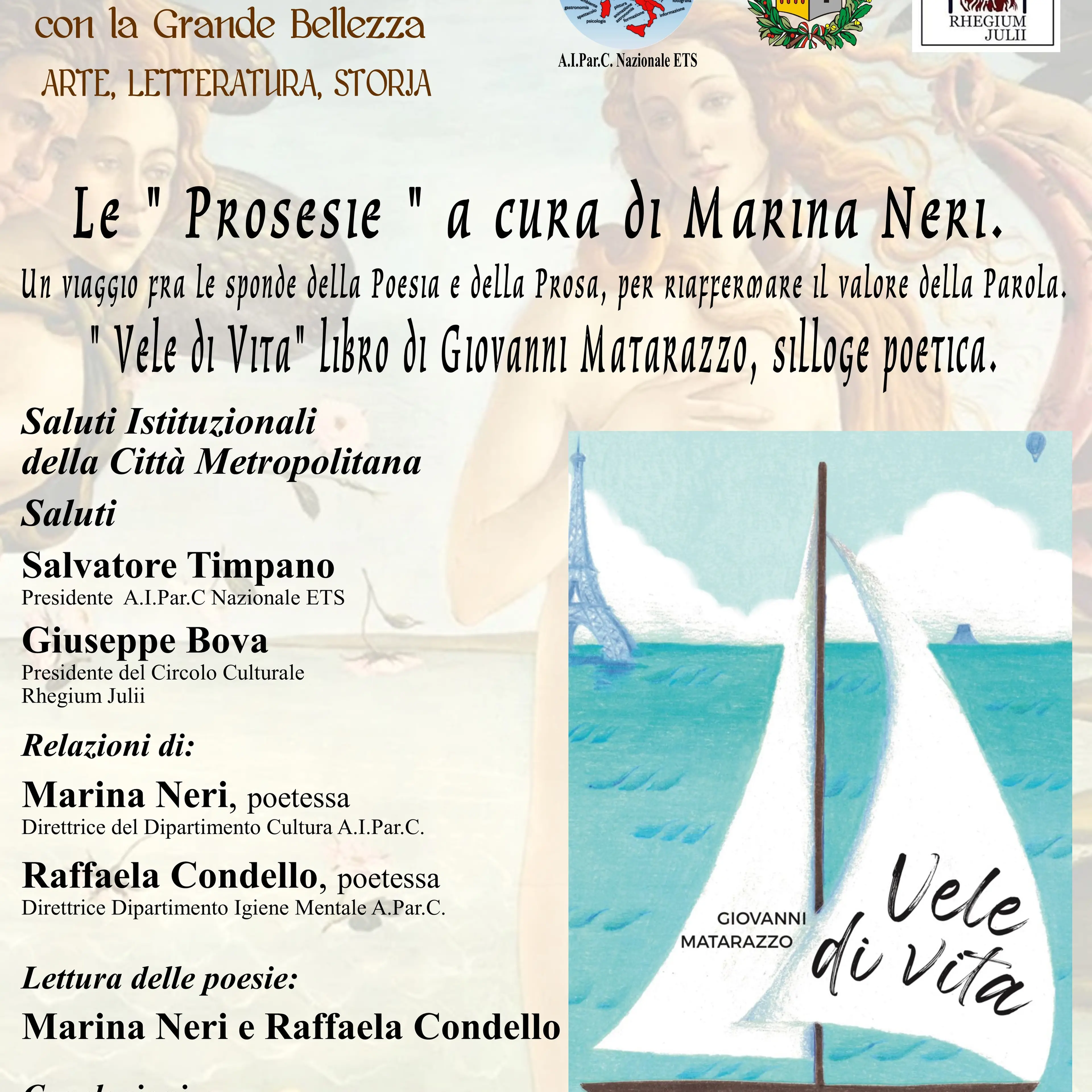 Reggio, a Palazzo Alvaro\u00A0incontro su \"Le Prosesie” a cura di Marina Neri\n