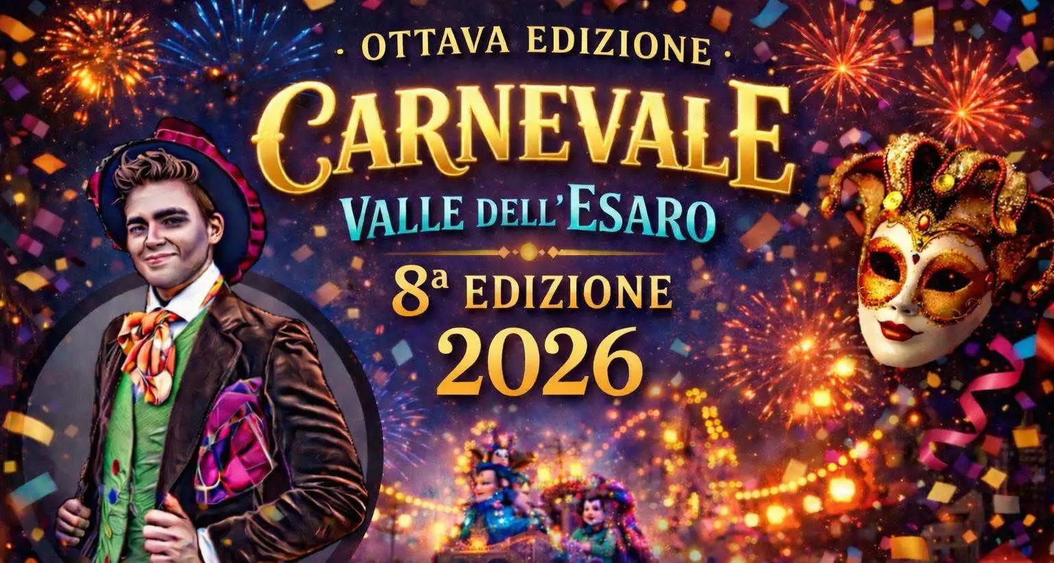 Torna il Carnevale della Valle dell’Esaro: l’ottava edizione è pronta a riaccendere la festa\n