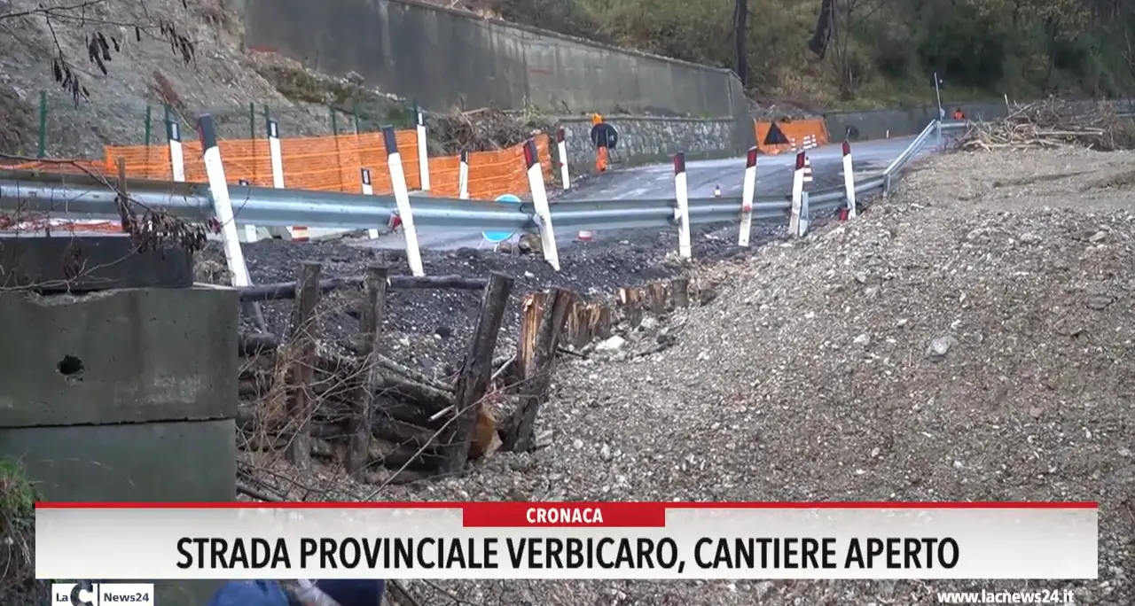 Strada provinciale Verbicaro, cantiere aperto
