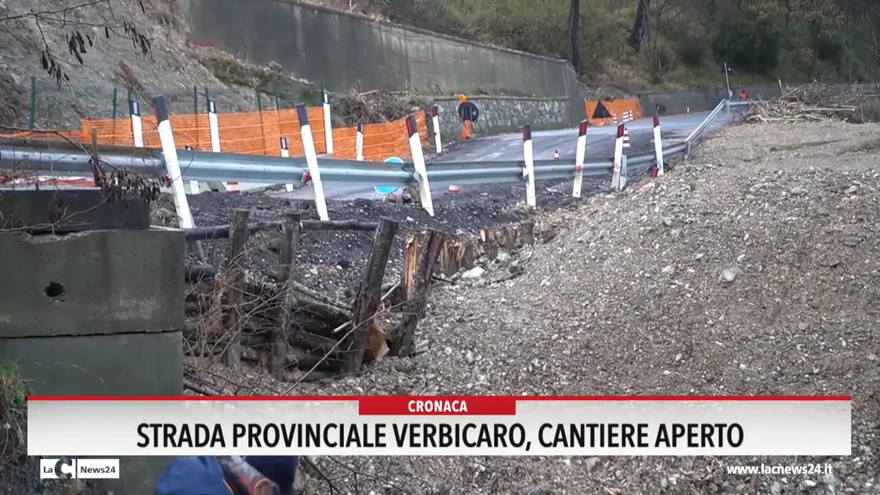 Strada provinciale Verbicaro, cantiere aperto