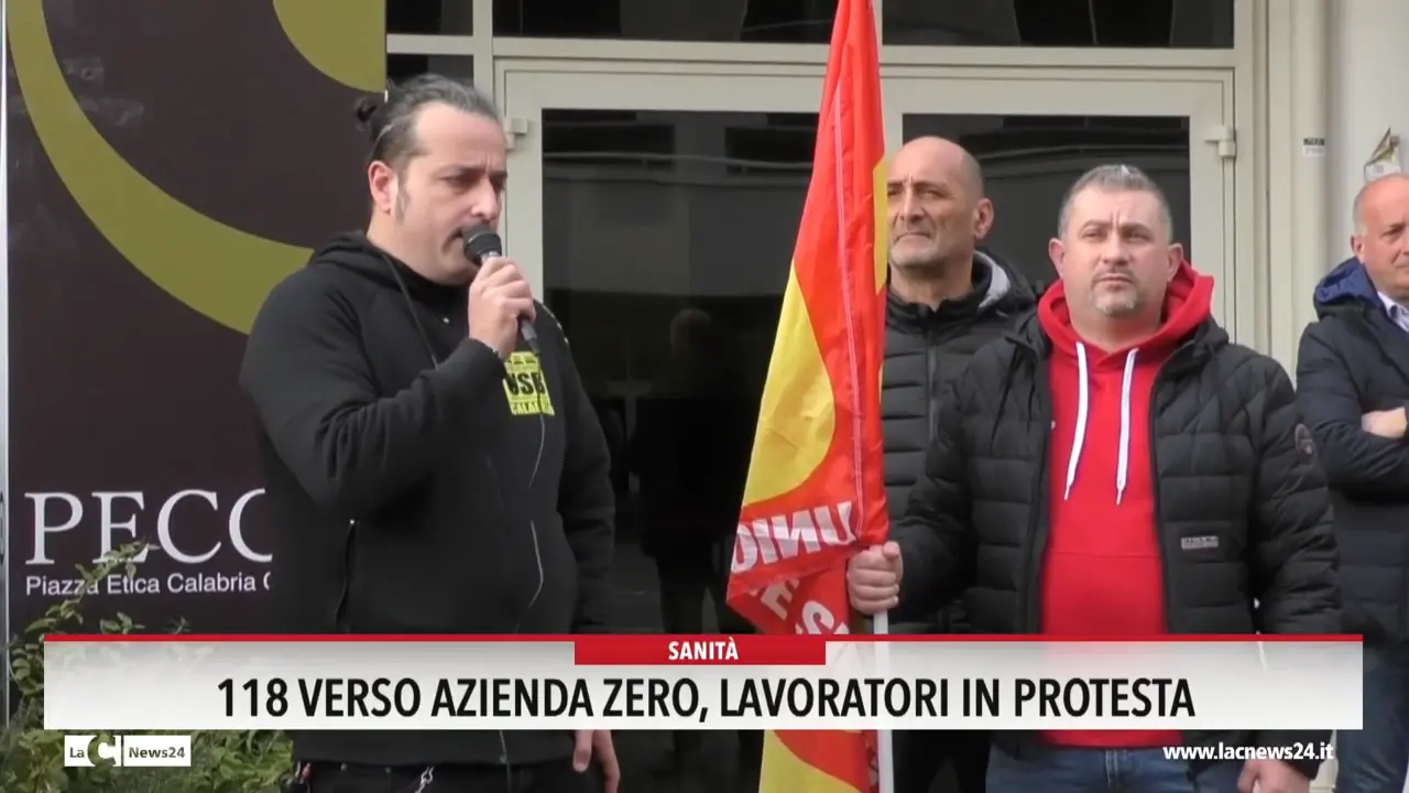 118 verso azienda zero lavoratori in protesta