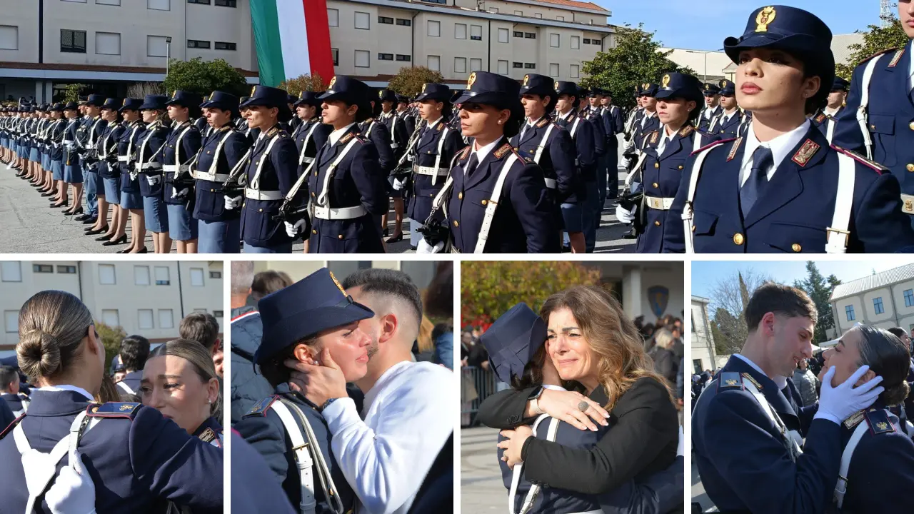 «Lo giuro!»:\u00A0233 nuovi agenti lasciano la scuola di Polizia di Vibo in una giornata di forti emozioni\n