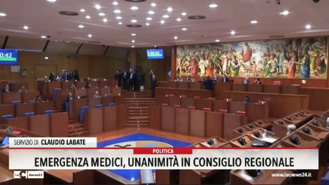 Emergenza medici, unanimità in Consiglio regionale