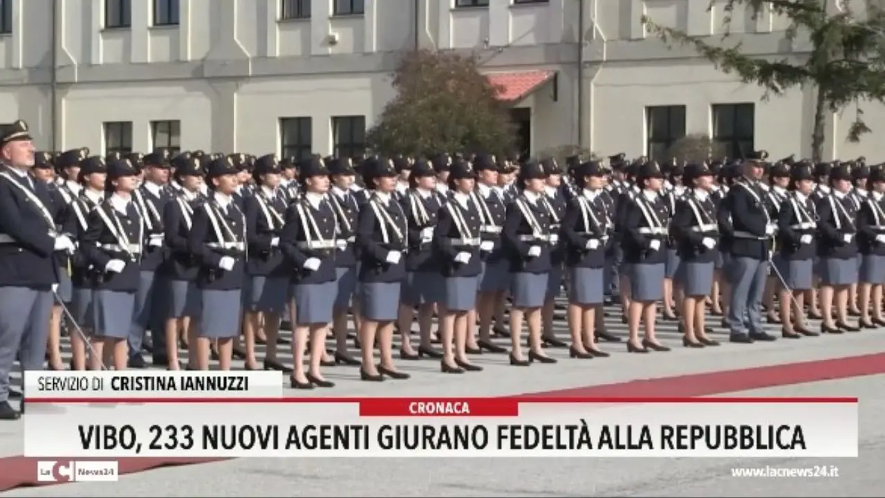 Vibo, 233 nuovi agenti giurano fedeltà alla Repubblica