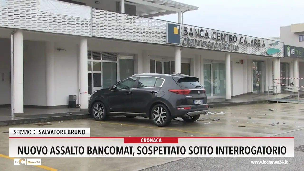 Nuovo assalto Bancomat, sospettato sotto interrogatorio