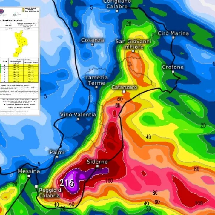 Calabria, il ciclone è alle porte: lo scirocco porterà temporali da domenica e la Protezione civile emette l’allerta gialla\n