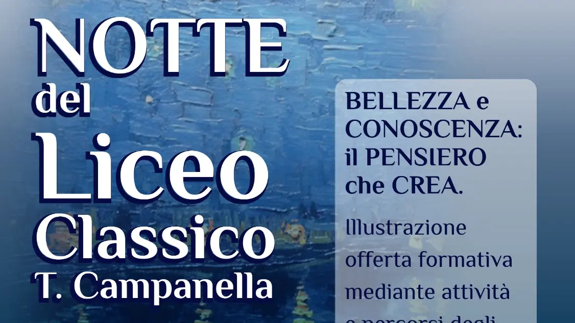 La Notte del Classico al “Campanella”, sabato 24 porte aperte a studenti e famiglie\n