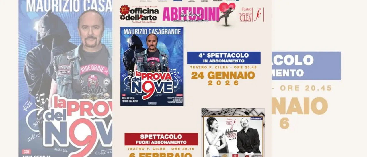 Maurizio Casagrande e grandi nomi della musica al Teatro Cilea: spettacolo e solidarietà a Reggio Calabria\n
