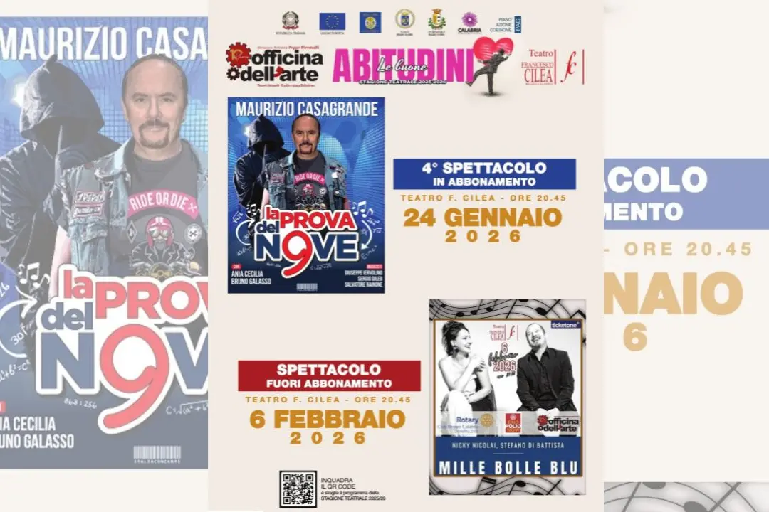 Maurizio Casagrande e grandi nomi della musica al Teatro Cilea: spettacolo e solidarietà a Reggio Calabria\n