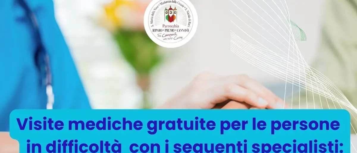 Visite specialistiche gratuite,\u00A0a Cannavò\u00A0riprende il servizio\u00A0\n