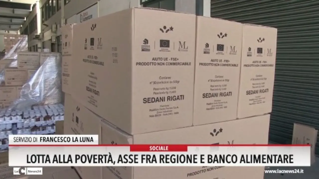 Lotta alla povertà, asse fra Regione e Banco Alimentare