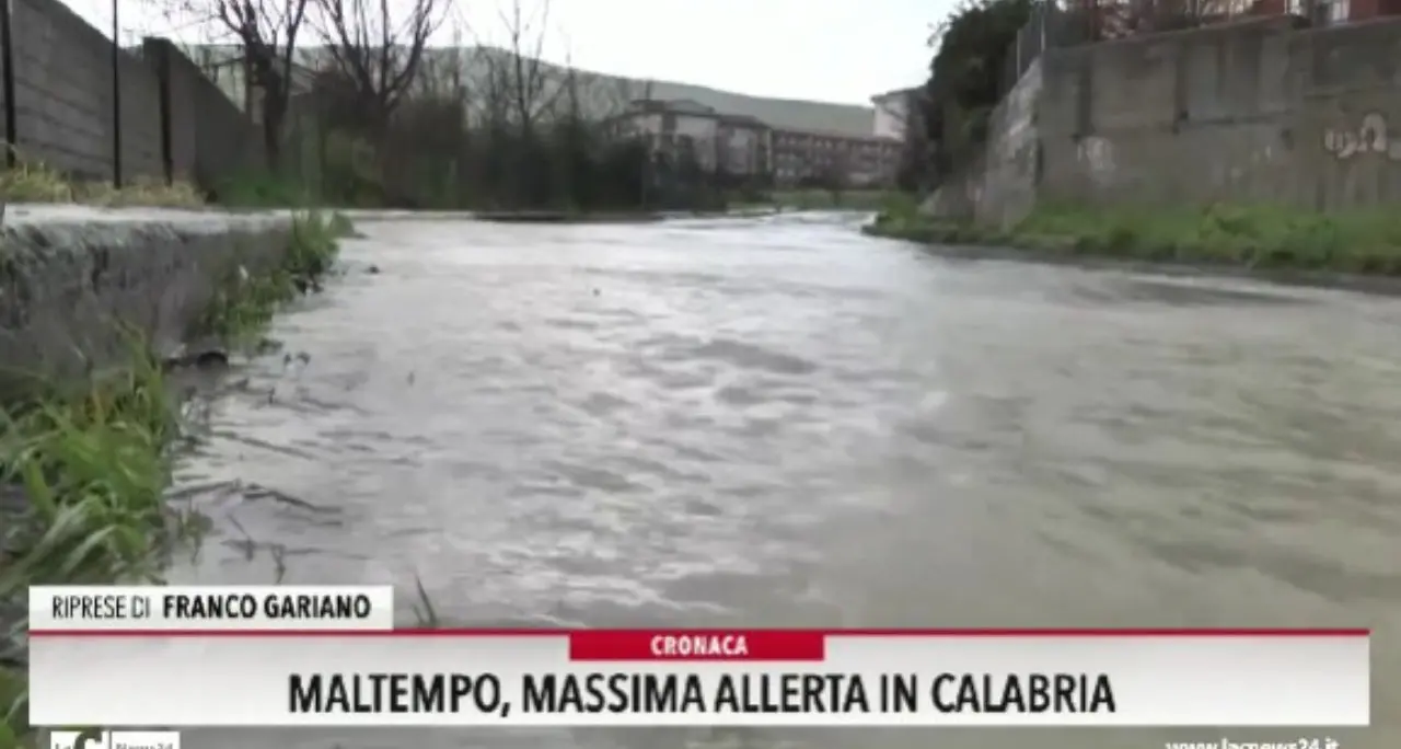 Maltempo, massima allerta in Calabria