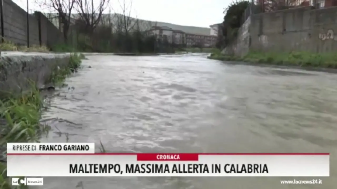 Maltempo, massima allerta in Calabria